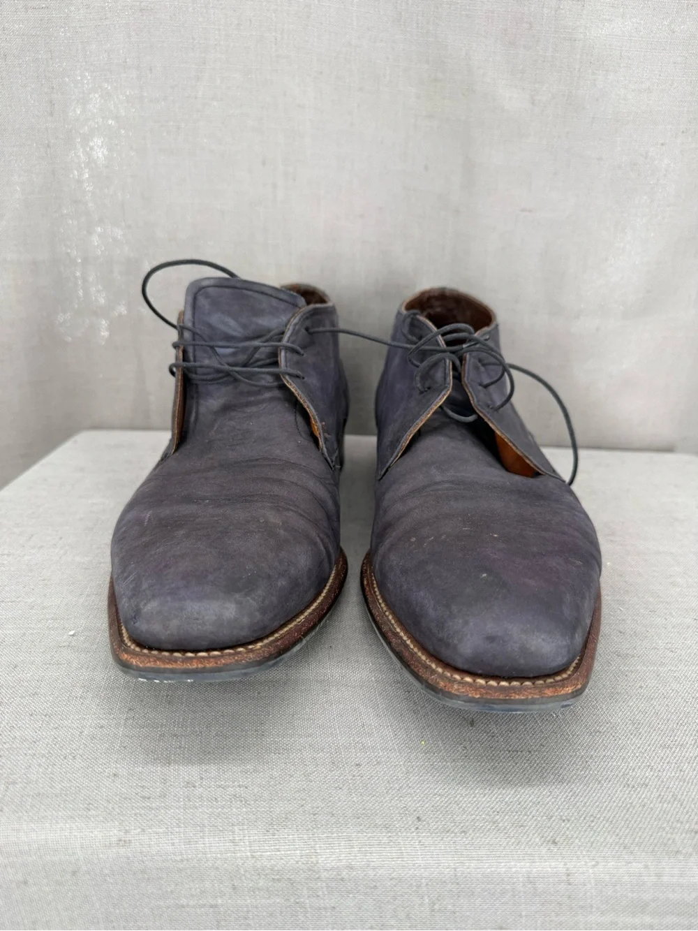 Floris Van Bommel Blue bottoms leather chukka Dress Shoes Men's Sz 9